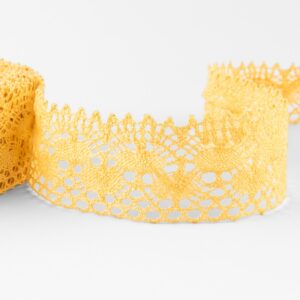 Ľanová čipka žltá č. 76