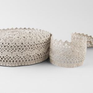 Ľanová čipka prírodná č. 79