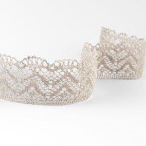 Ľanová čipka prírodná č. 92