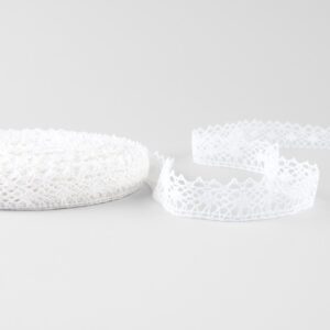 Ľanová čipka žiarivo biela č. 103