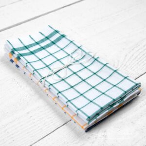 Linen cotton kitchen towels set no. 27