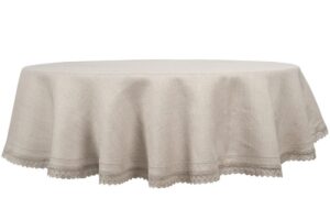 NORA Obrus okrúhly/oválny prírodný ľan