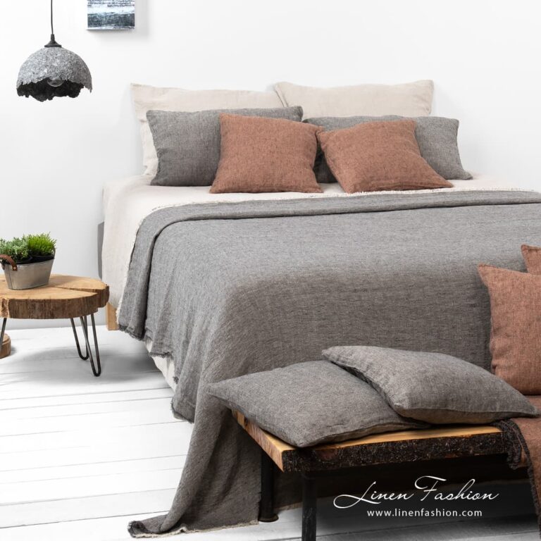 Leila grey bedspread.