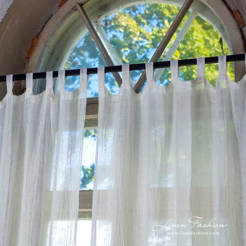 White curtain BOHEMIA.