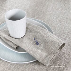 ASTRA napkin in light grey color.