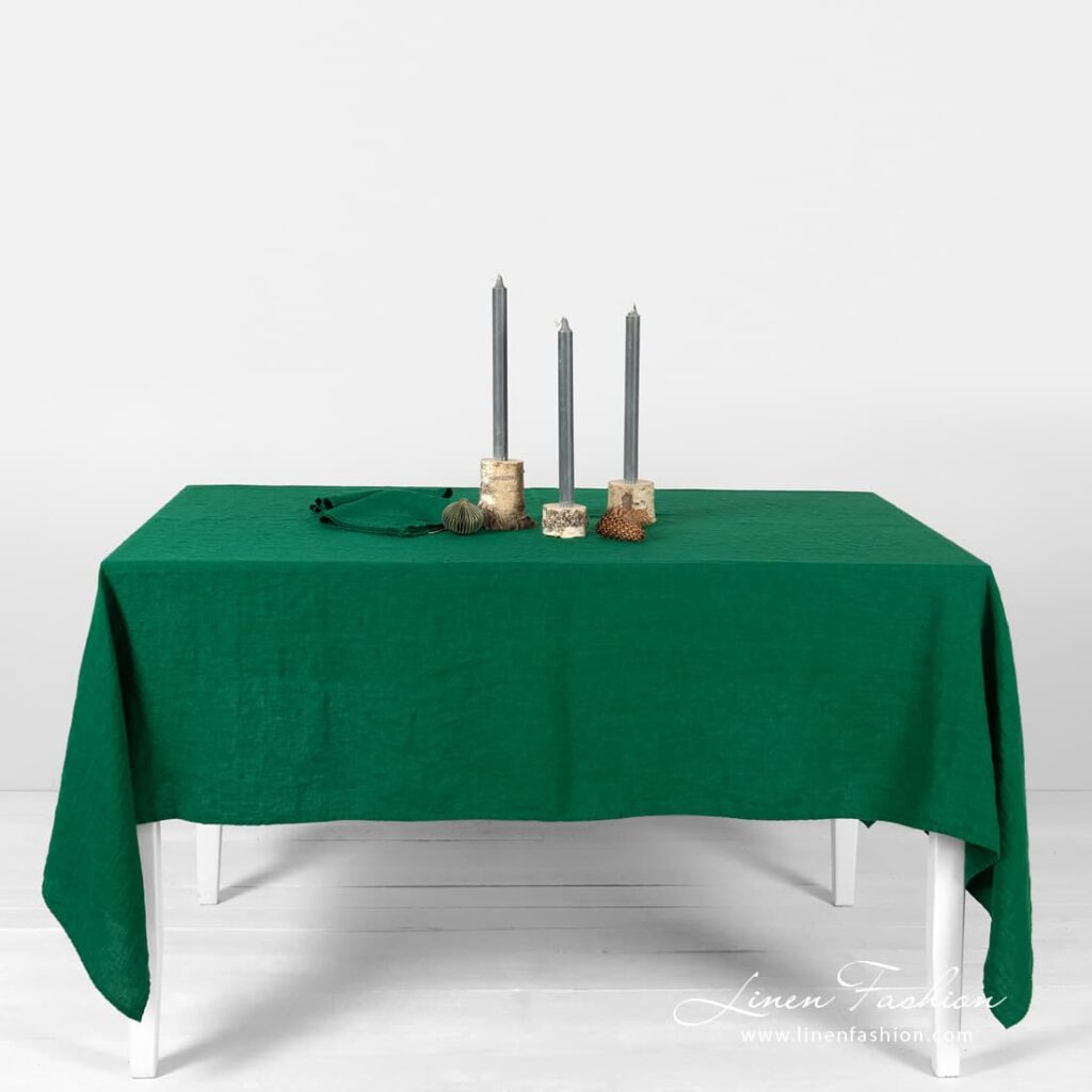 GAMMA emerald green tablecloth