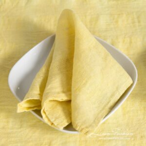 PORTO yellow linen napkin