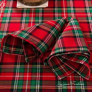 Red checked napkin.