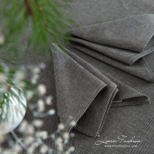 MINERAL grey linen cotton napkin