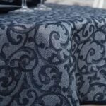 ATLANTA Obrus okrúhly/oválny modrý