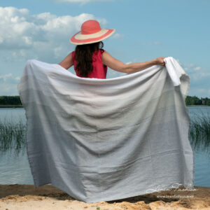 TOSCANA Plážová osuška sivá