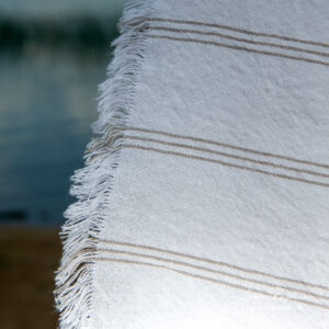 TOSCANA Plážová osuška sivé pruhy