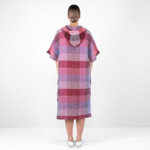 BINGO Pončo orgovánové kockované