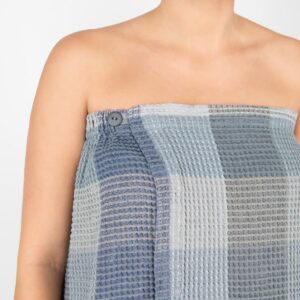 BINGO Zavinovacia osuška modro sivá