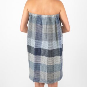 BINGO Zavinovacia osuška modro sivá