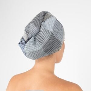 BINGO uterák na vlasy modrosivý