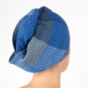 BINGO Turban na vlasy modrý