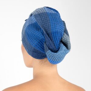 BINGO Turban na vlasy modrý