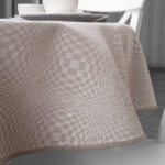 COSMOS Obrus okrúhly/oválny béžový