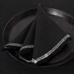 ALBA Stolová servítka čierna