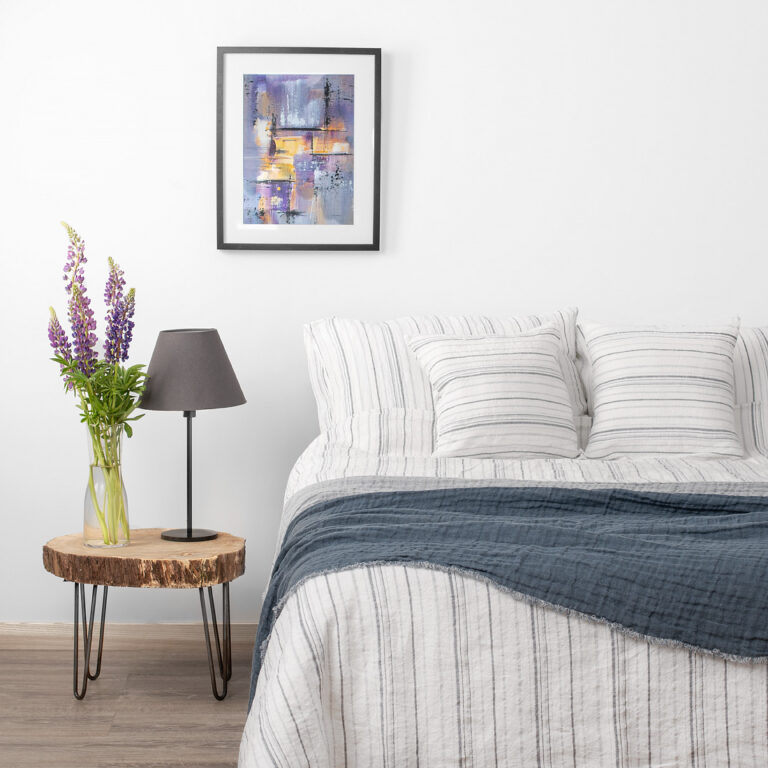 Oxford bed linen.