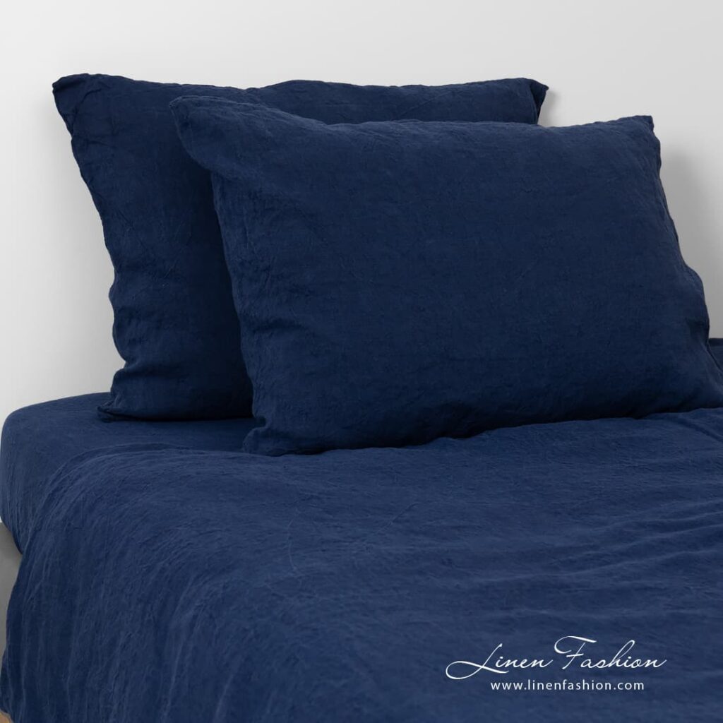Portofino blue pillow case.