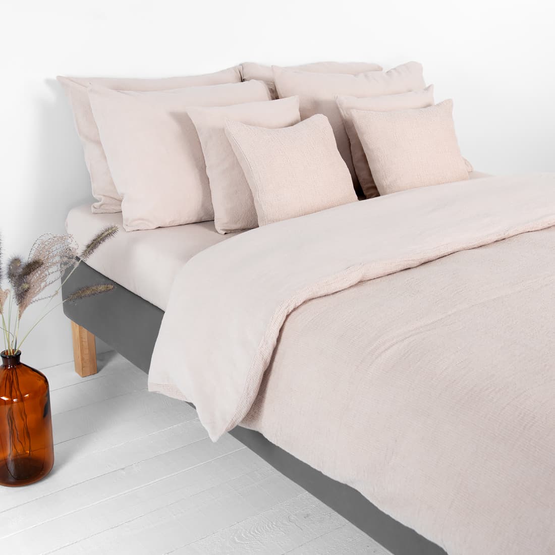 ROYAL obliečka na paplón biela kakaová