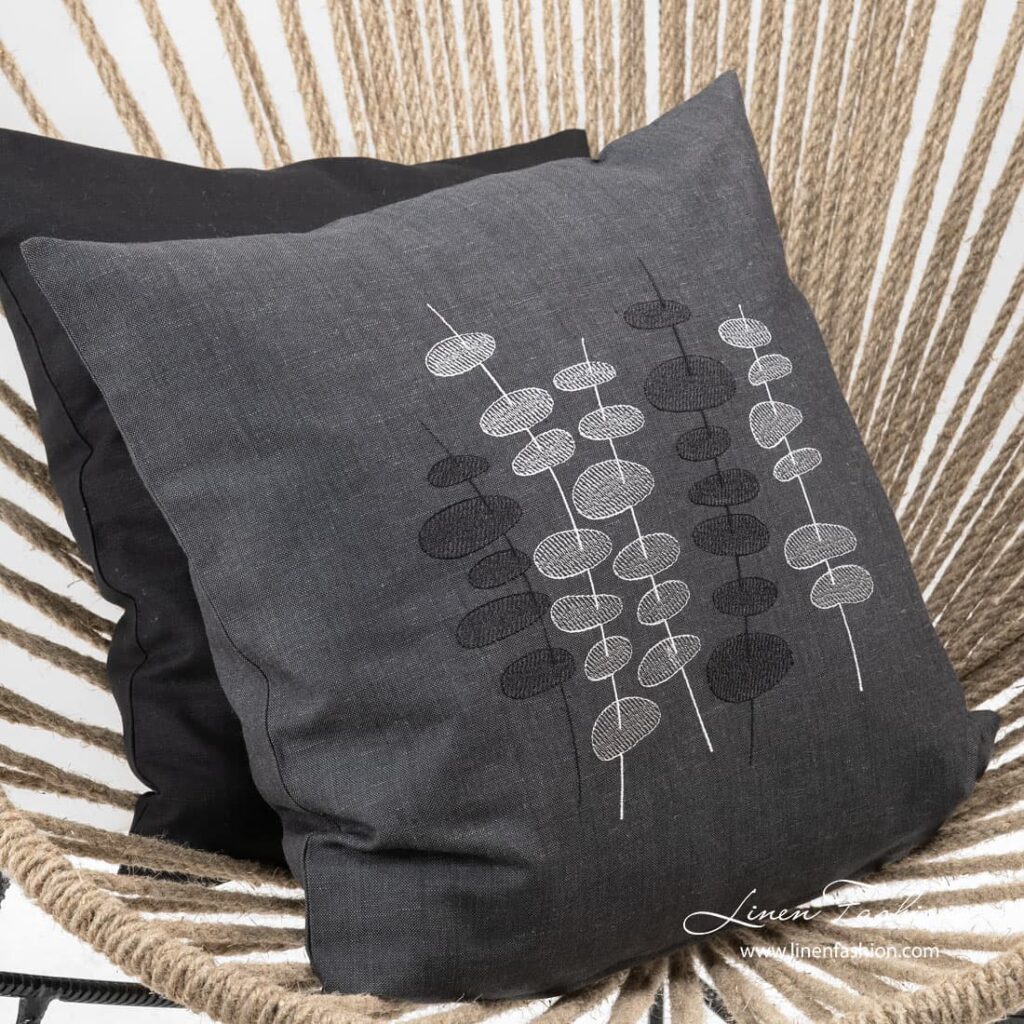 Dark grey cushion cover, ULA.
