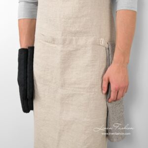 Grey colored apron, jazz.