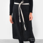 BISTRO LONG zástera čierna