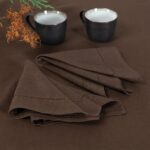 LUNA Stolová servítka hnedá