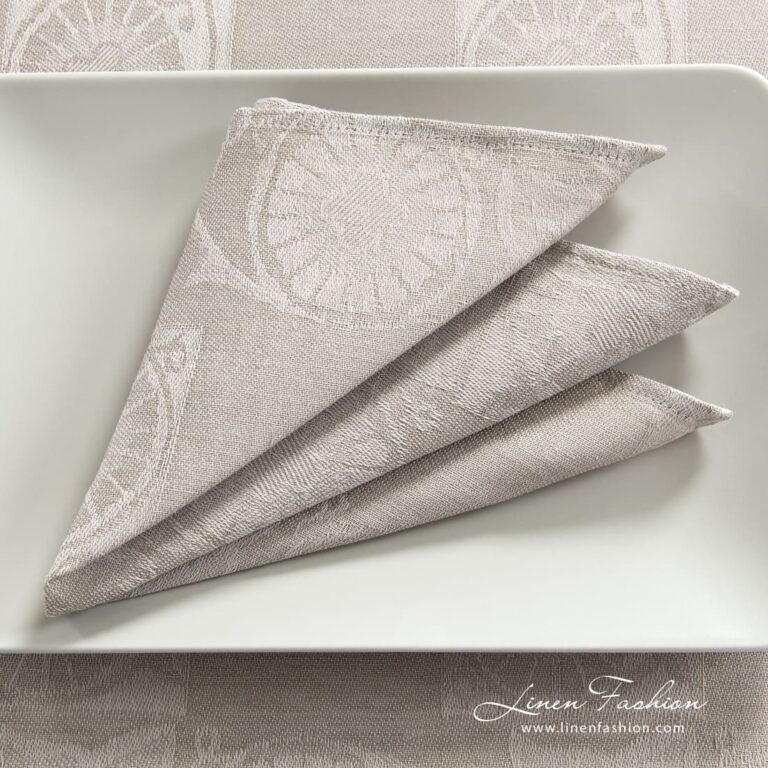 BOTANIC brownish linen napkin