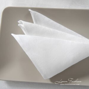 BOTANIC white linen cotton napkin