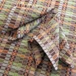 VIOLA Behúň na stôl hnedo-zelený