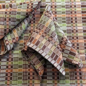 VIOLA Stolová servítka hnedo-zelená