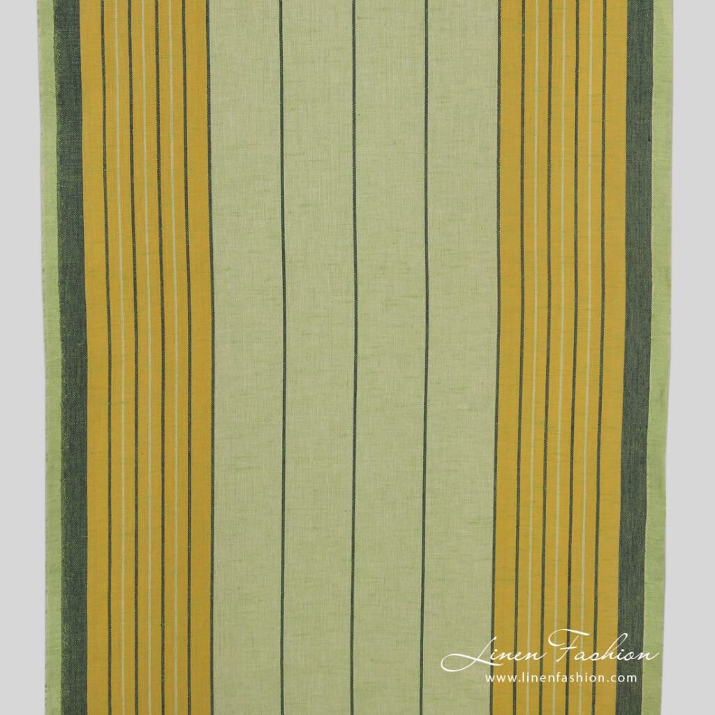 Greenish linen fabric