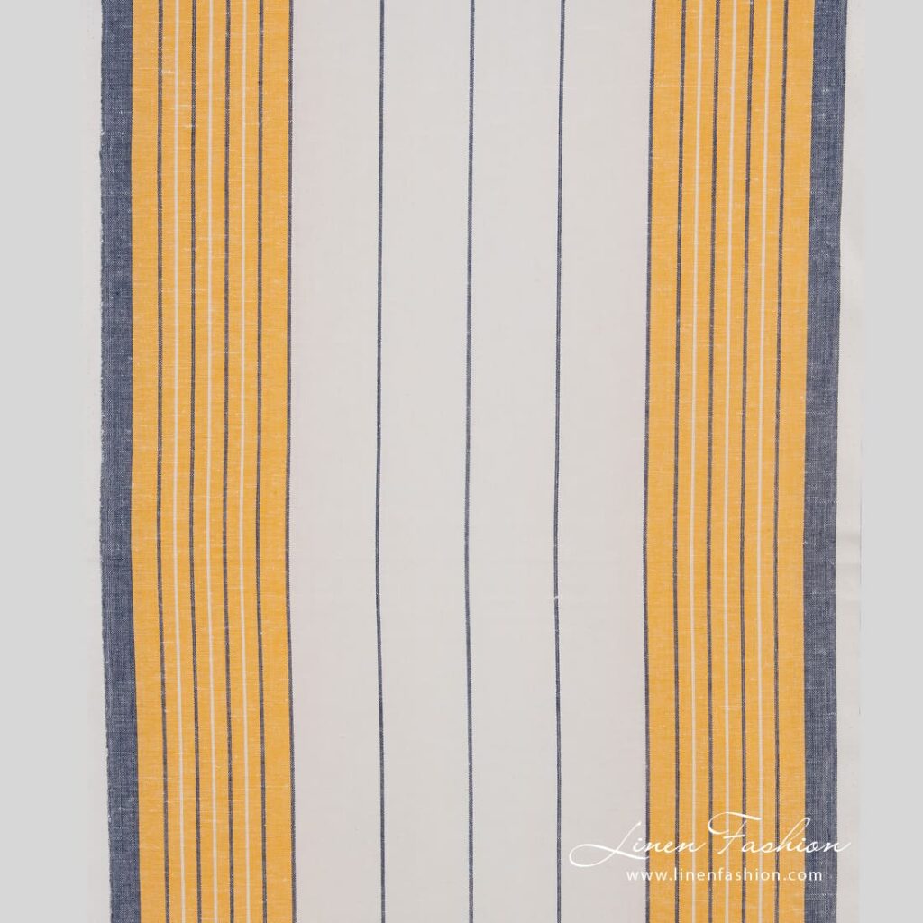 White linen cotton fabric