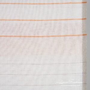 Linen cotton fabric with horizontal stripes, for kitchen towels