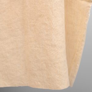 Ľanová praná tkanina bielo žltá