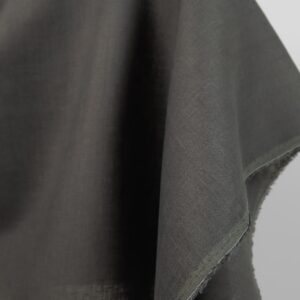 dark grey linen fabric, solid
