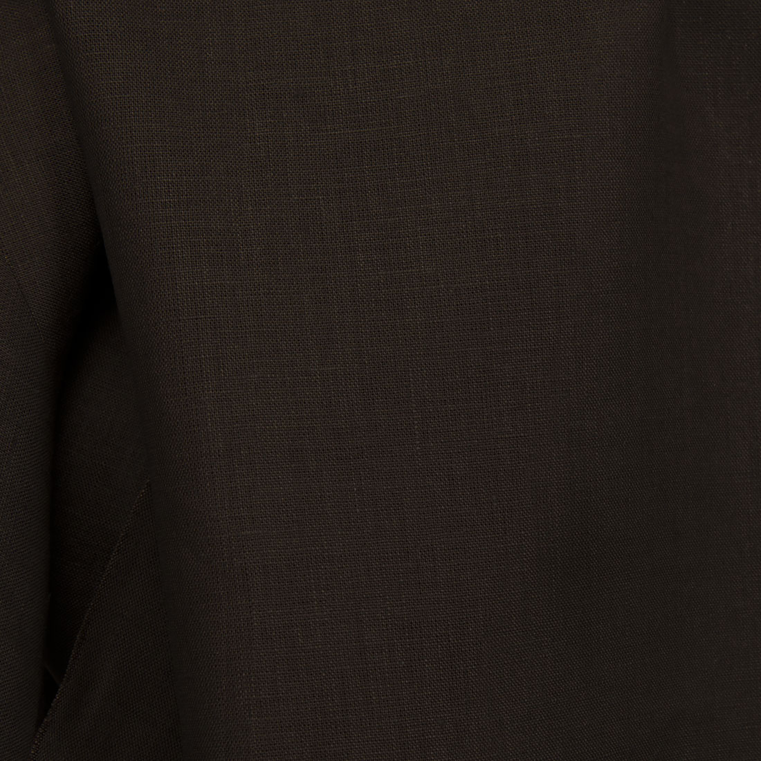 Linen dark brown fabric