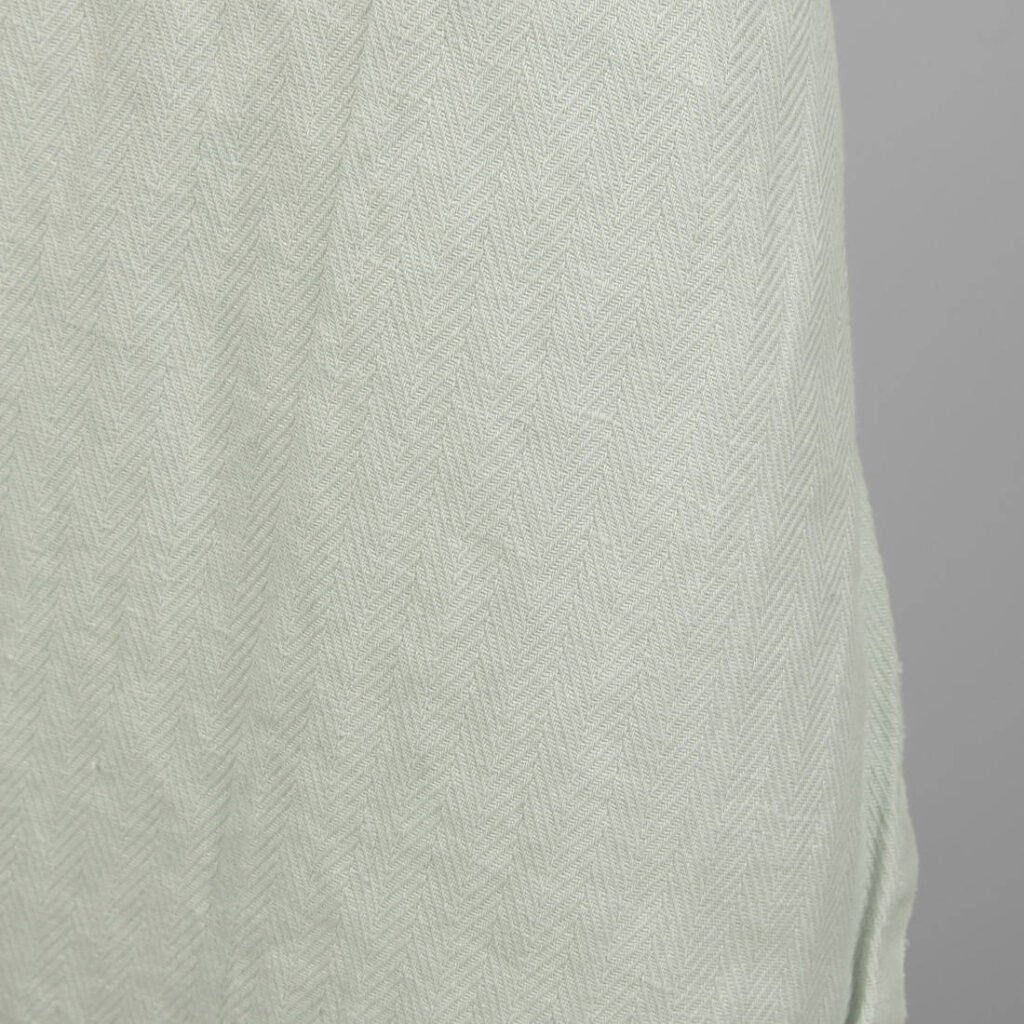Bluish green linen cotton fabric, perfect for clothes and home textile