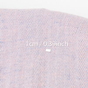 Poloľanová tkanina svetloružová a bledomodrá rybia kosť, praná