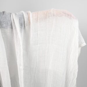 Off-White Transparent Linen Fabric