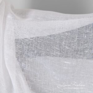Lightweight transparent linen fabric