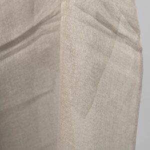 Natural linen gauze fabric, transparent