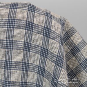 100% linen fabric in cream colour.