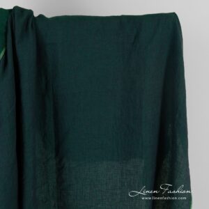 Blue-green linen fabric
