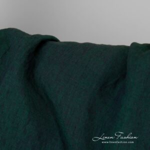 Bluish green linen fabric, perfect for clothes and home textile