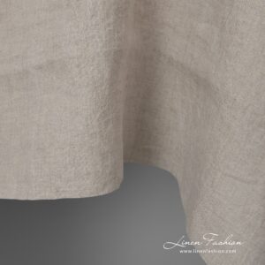 100 % linen fabric in natural grey color is ideal for sewing bed linen